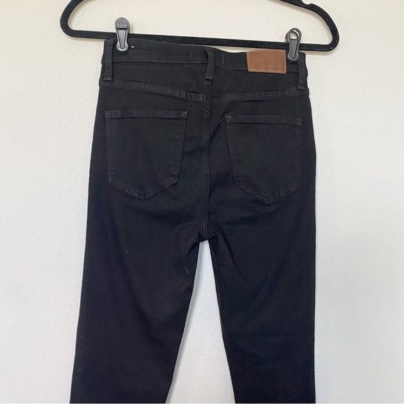 Madewell Roadtripper Jeans High Rise Skinny Boho Edgy Bennett Black Size 27 - Picture 7 of 9